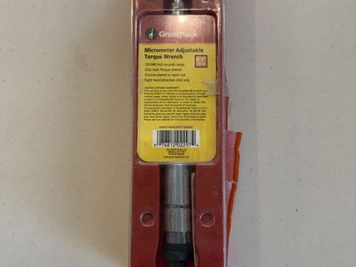 GreatNeck 3/8" Drive Micrometer Adjustable Torque Wrench - 120-960 in-lb Range, Chrome Plated