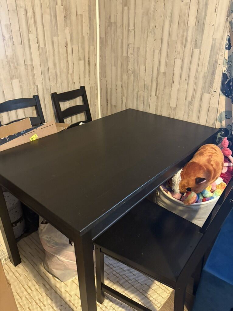 Small ikea black Dinning Table