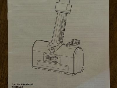 Milwaukee M12 AIR-TIP Motorized Utility Nozzle Attachment (0980-20) with Manual