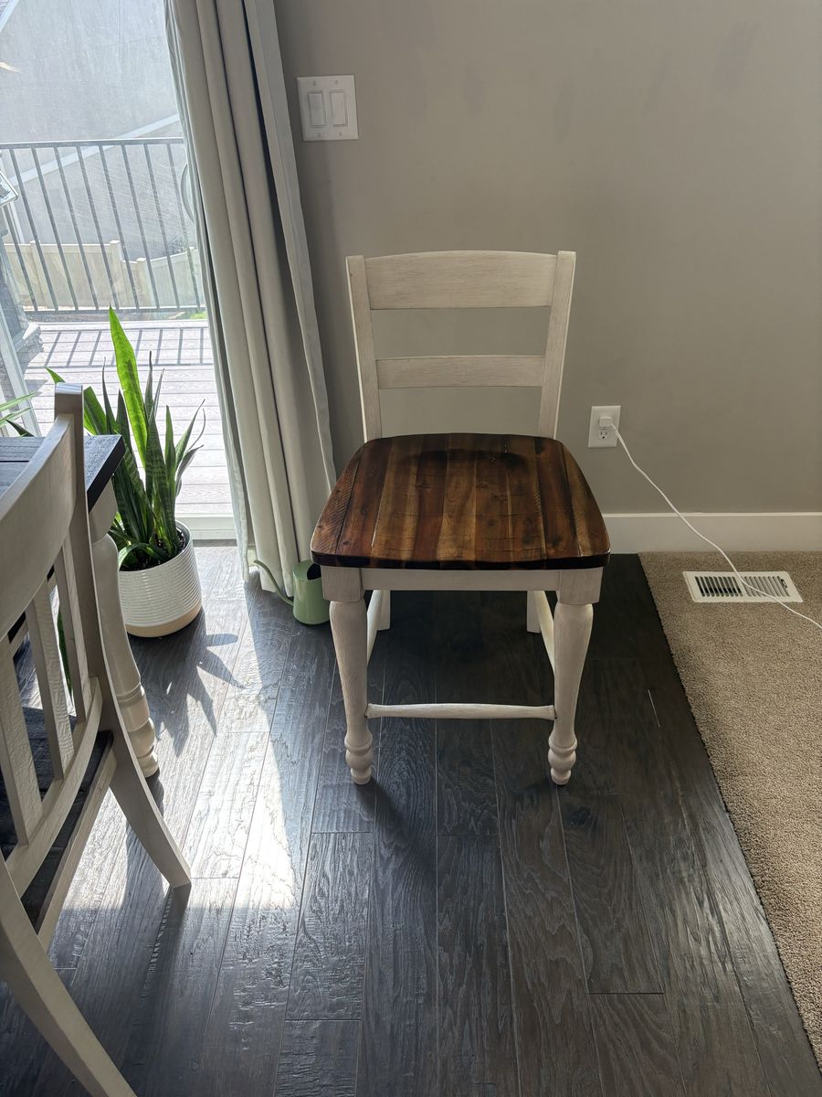3 Wooden Bar Stools