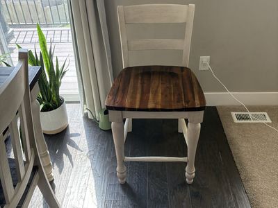 3 Wooden Bar Stools