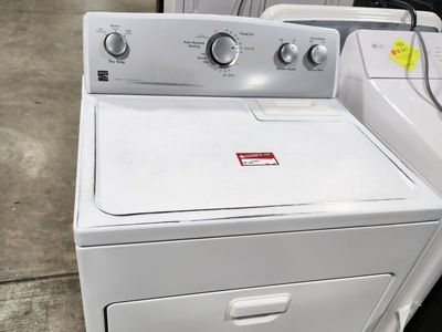 Kenmore White Gas Dryer - Top Load, Auto Moisture Sensing