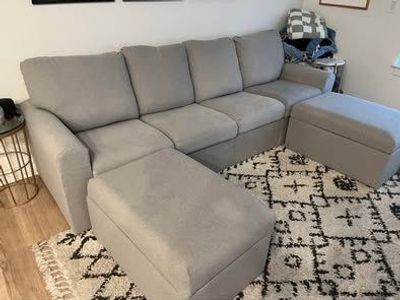 Large modular Sectional Sofa with storage!