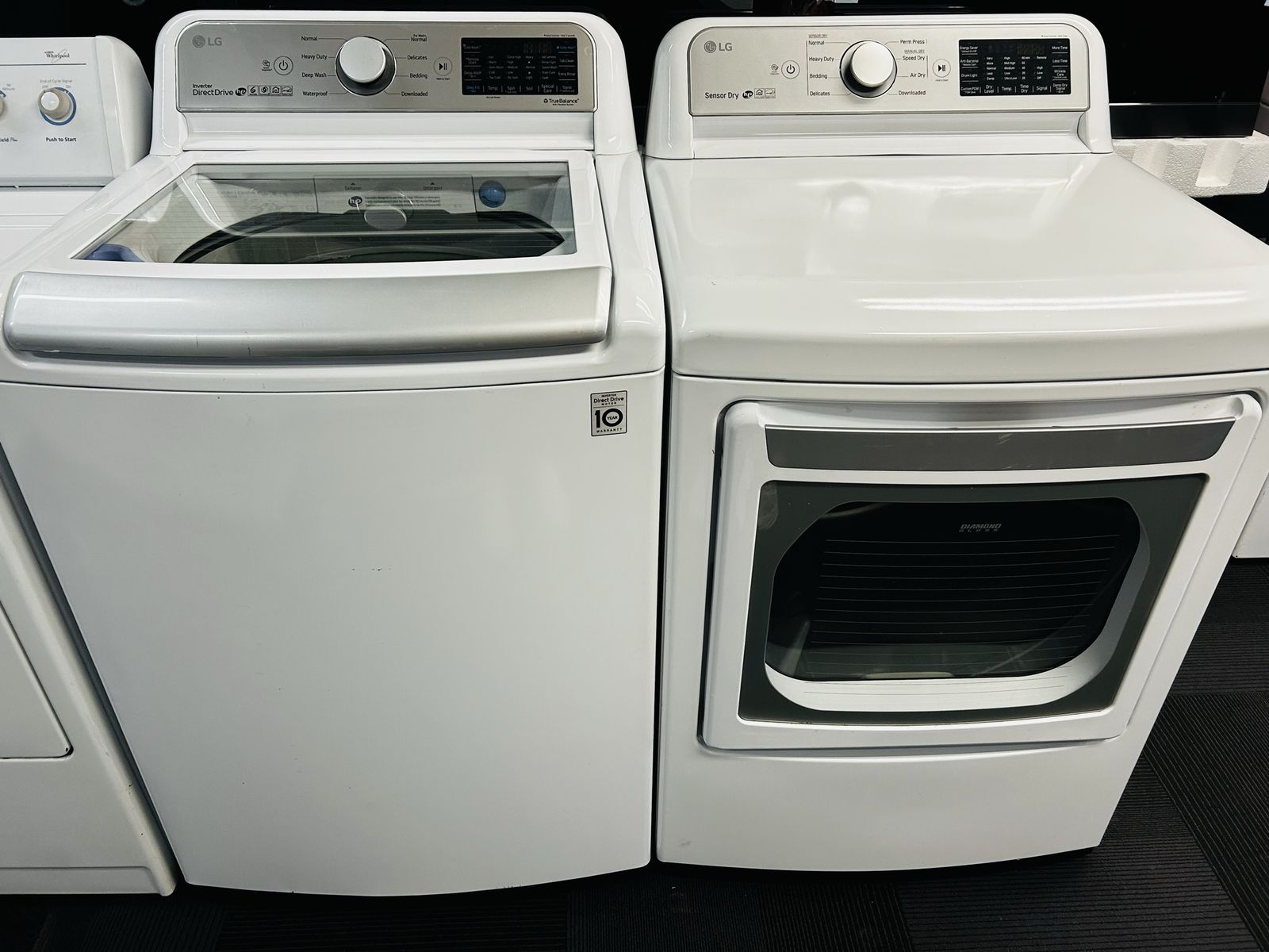 Lg Electric Top Load Set