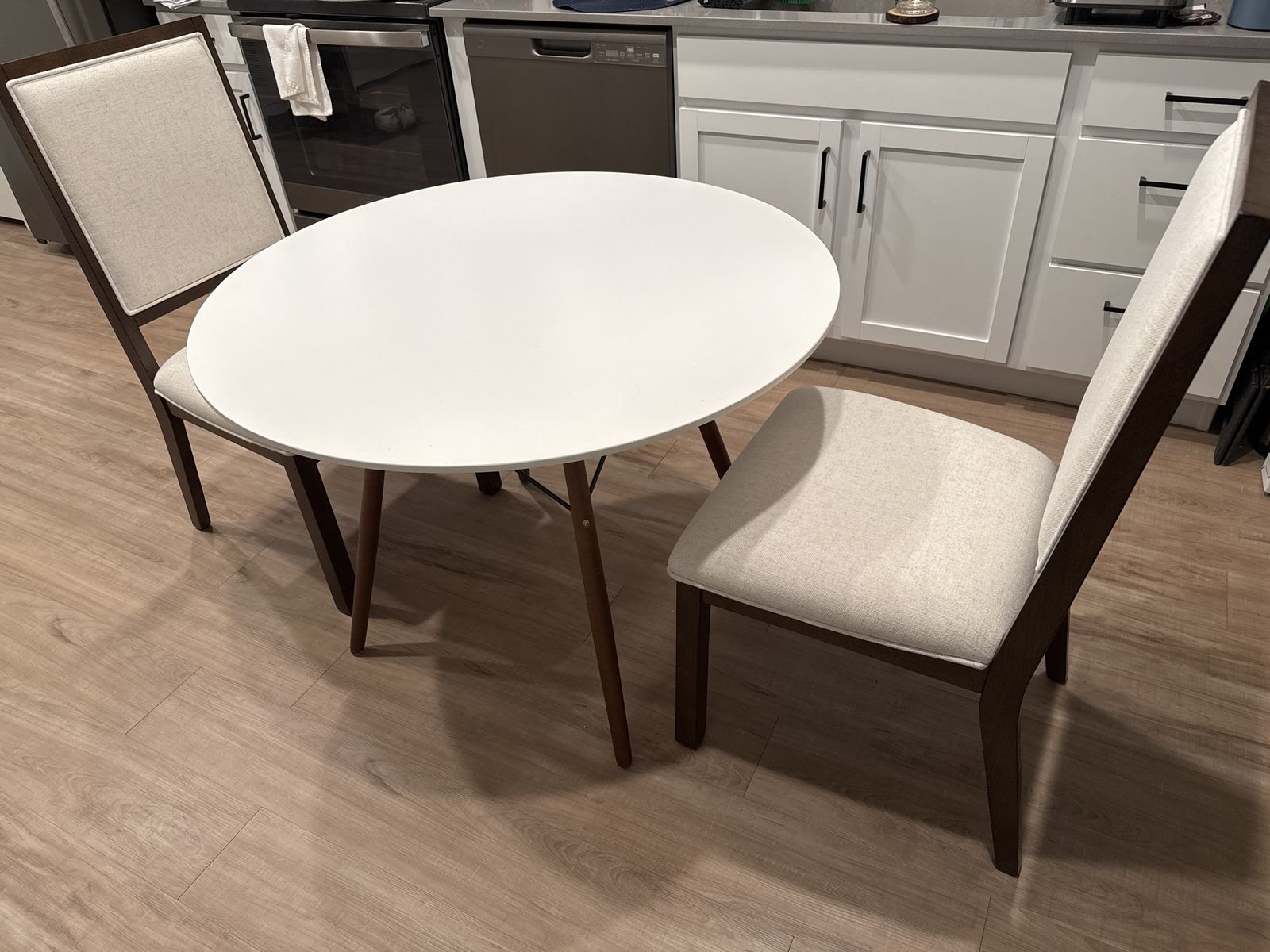 Beech Round Dining Table by George Oliver
