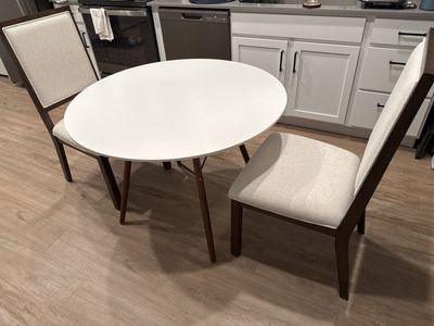 Beech Round Dining Table by George Oliver
