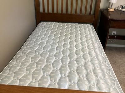 Twin bed, solid wood