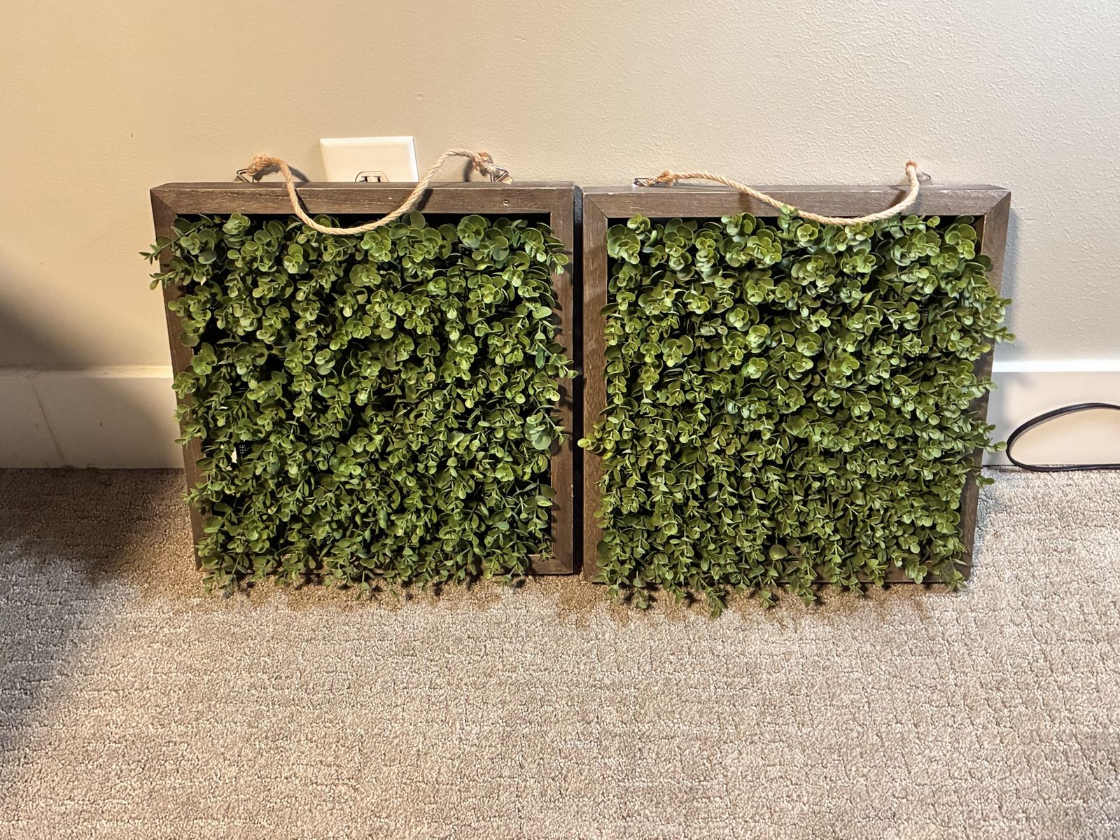 Decorative Greenery Wall Panels (Set of 2)