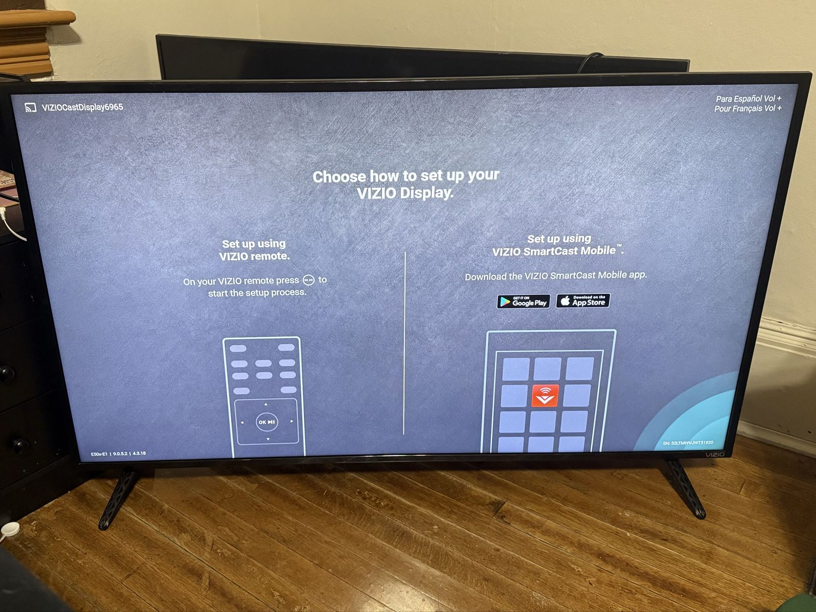 50” Vizio Smart Tv
