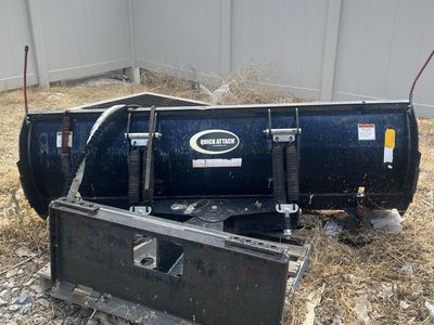 Quick Attach hydraulic Snow Plow Attachment Heavy Duty ~84 Inch for skidsteer