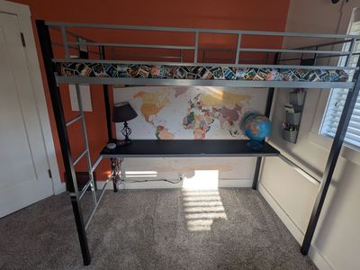 Loft Bed with Desk for Kids