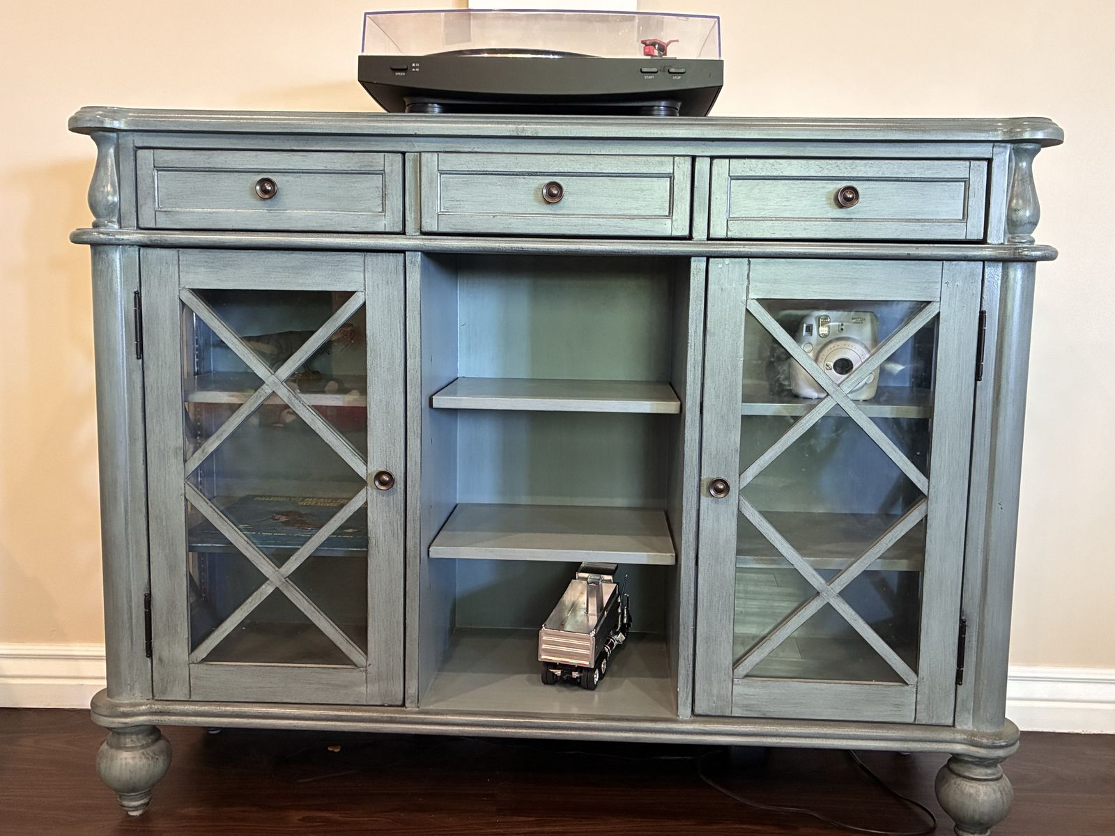 RC Willey Blue Credenza