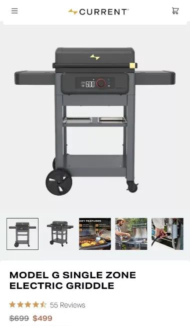 Model G Single Zone Electric Griddle