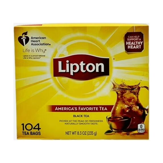 Lipton Black Tea Bags 104 Count #88131