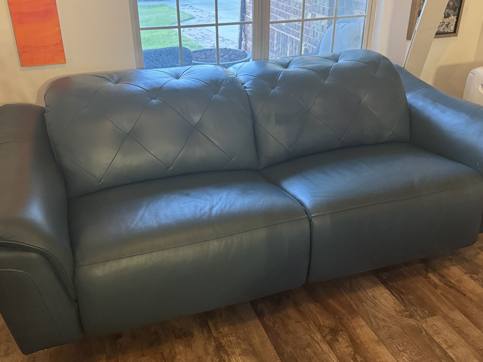 Leather Reclining Couch for sale