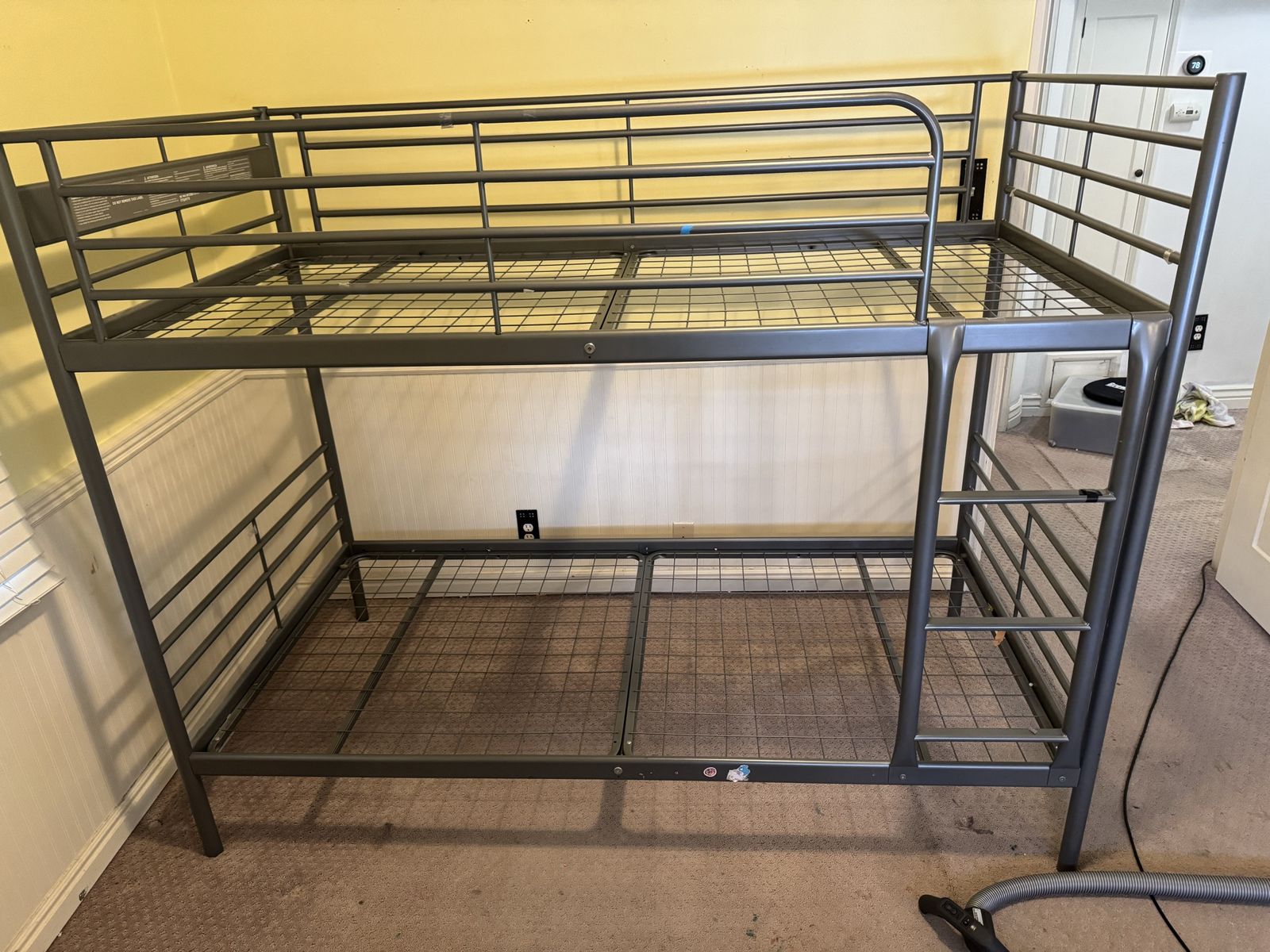 IKEA Svärta Metal Bunk Bed Frame Gray