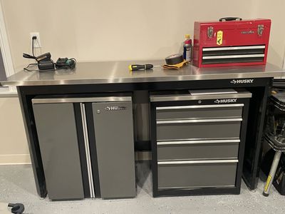 Tool Bench and hutch/cabinet
