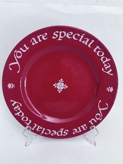 Waechtersbach “You Are Special Today” Red Plate