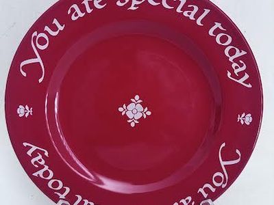 Waechtersbach “You Are Special Today” Red Plate