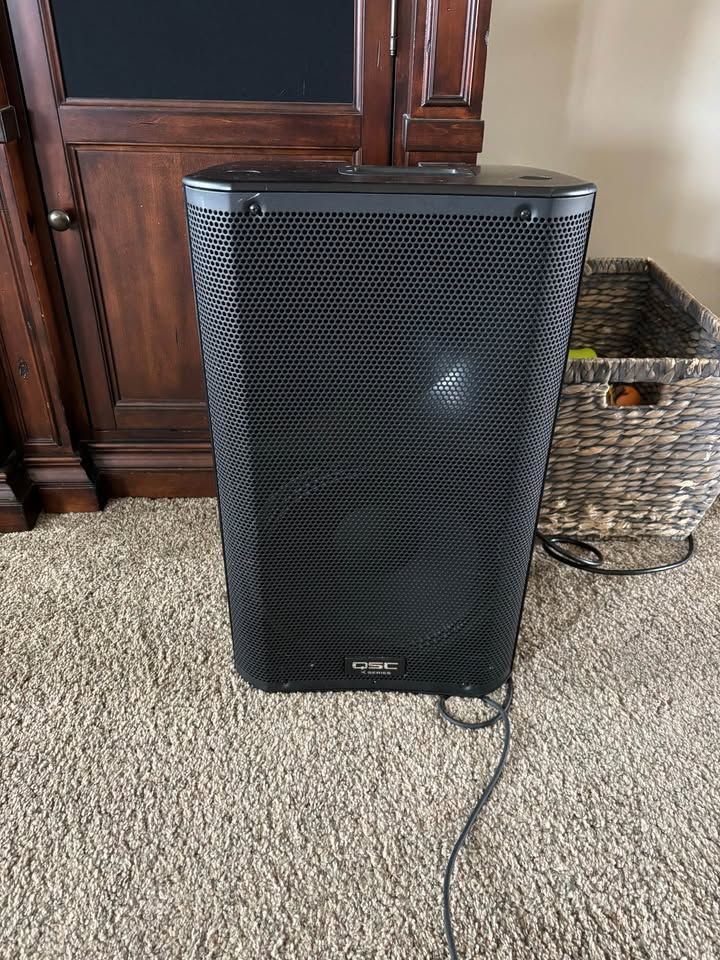 Complete QSC Pro PA System: (1) KW-181 Subwoofer + (2) K12 Speakers + Stands & Cables