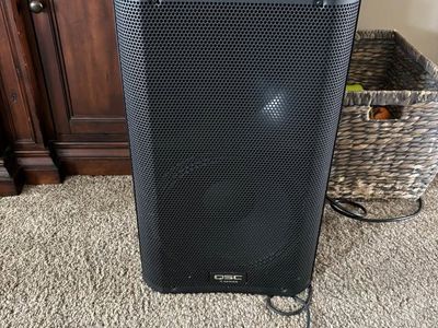 Complete QSC Pro PA System: (1) KW-181 Subwoofer + (2) K12 Speakers + Stands & Cables