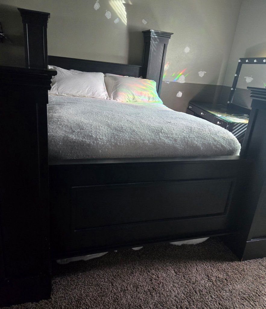 Custom queen bed frame