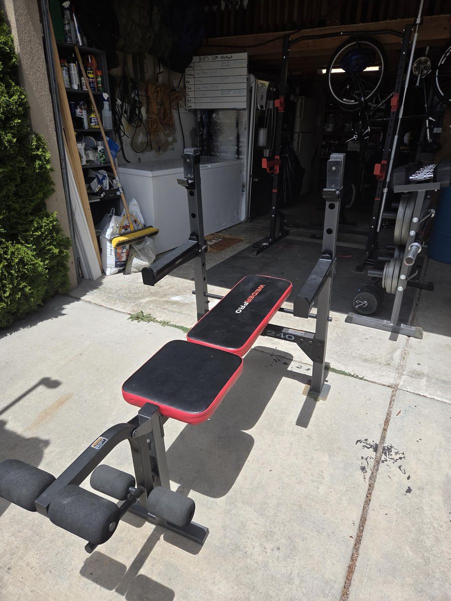 Weider Pro 240 weight bench