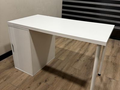 White IKEA Desk