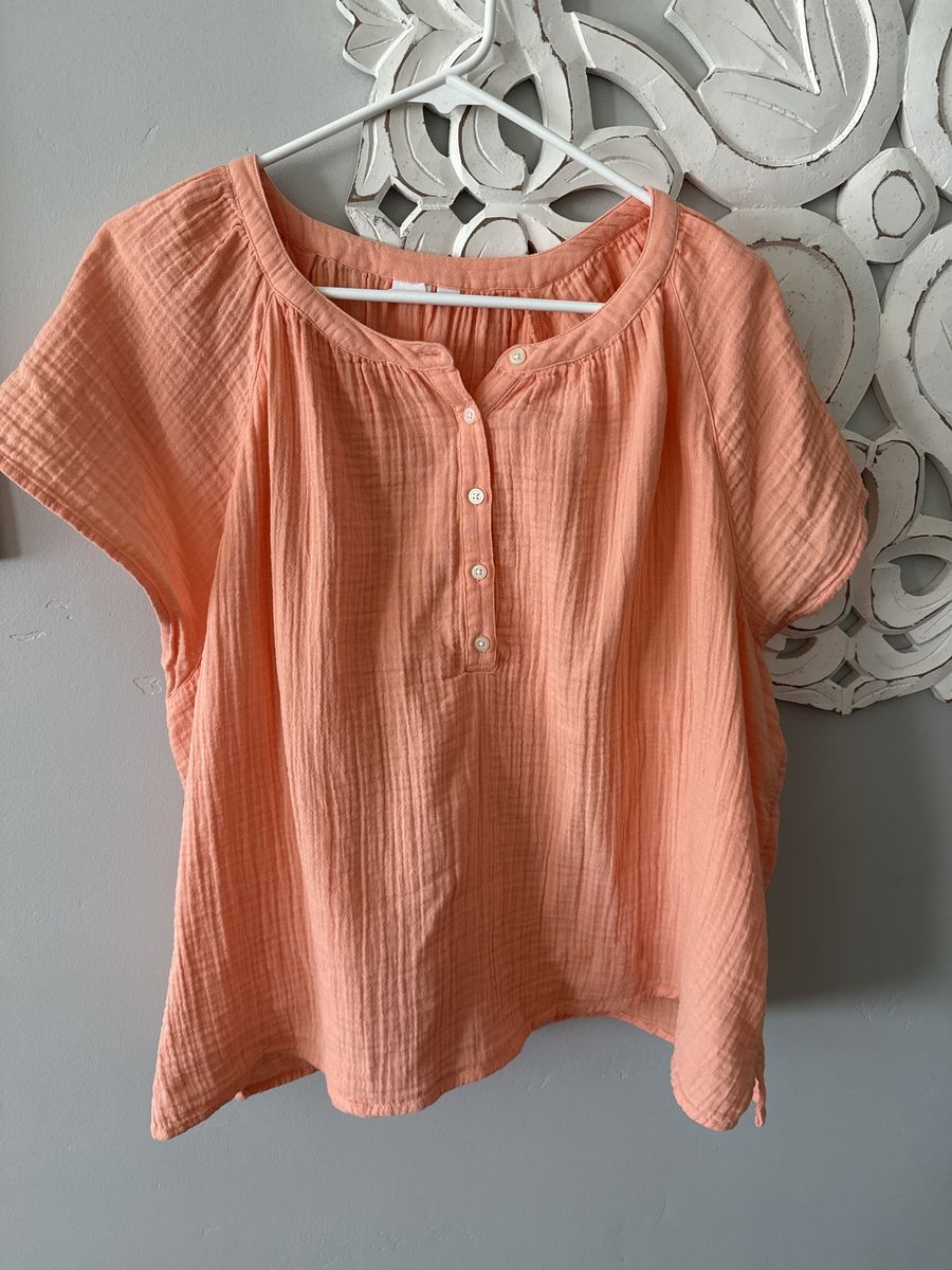 Gap SIze XXL Peach Ghazi Flowing Material Shirt