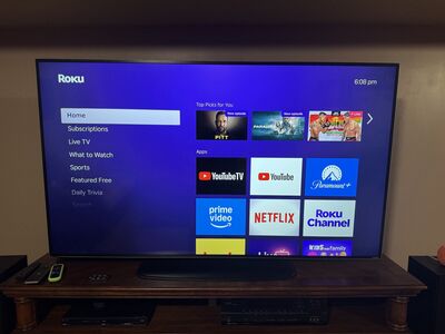 65” Visio TV / swivel base