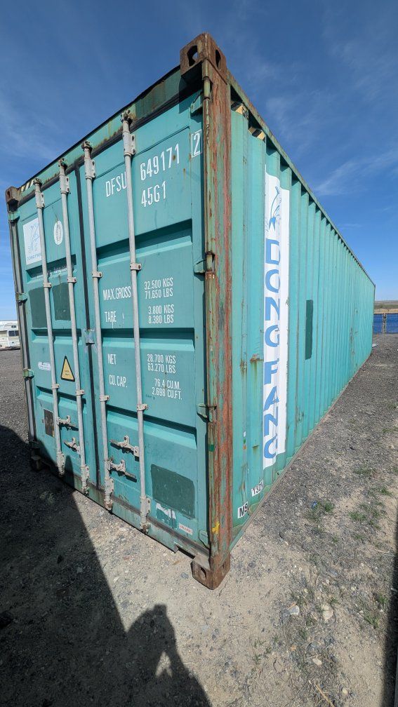 Shipping Container with Roll-up Door