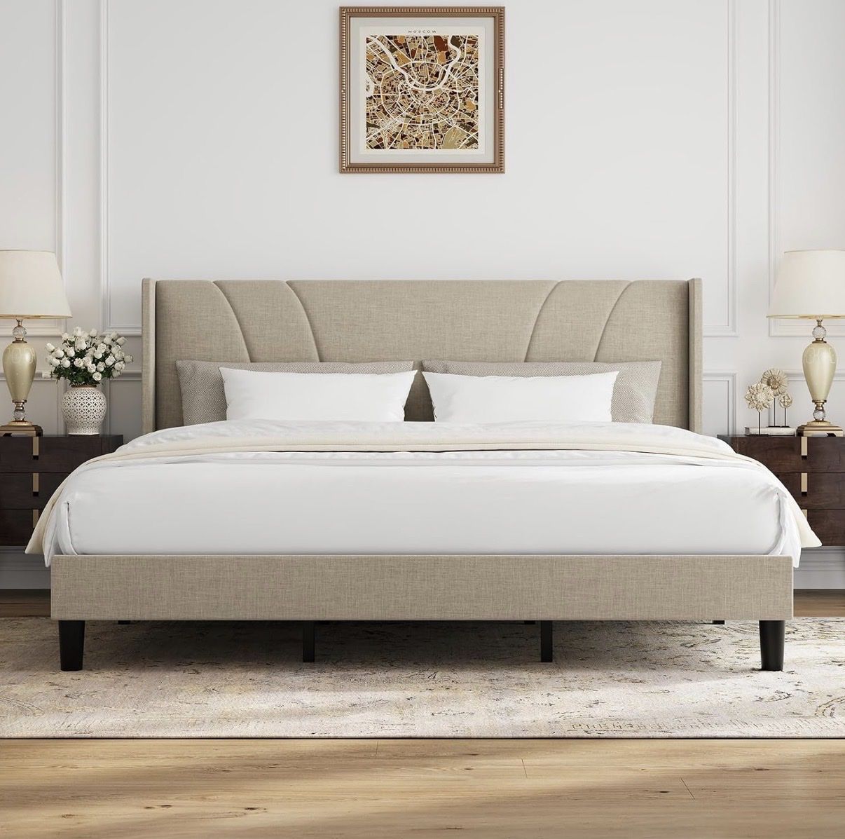 Brand New Modern King Bed Frame