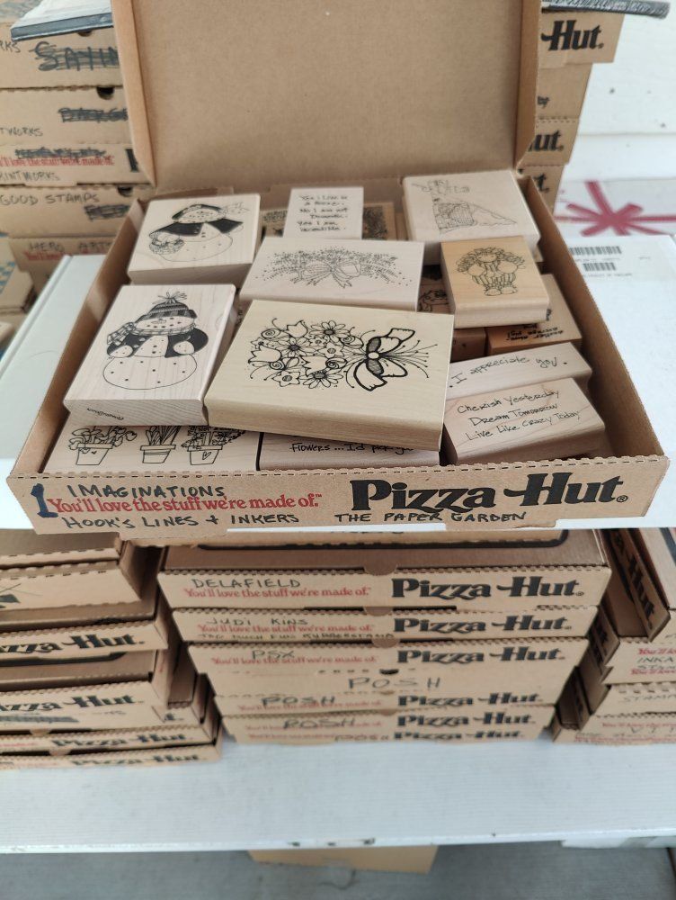 rubber stamps, designed mainly for people that like to make their own greeting cards.