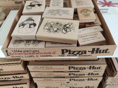 rubber stamps, designed mainly for people that like to make their own greeting cards.