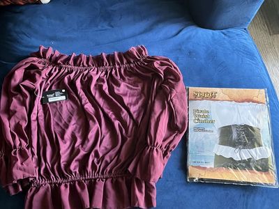 Spirit Halloween Pirate Blouse & Waist Cincher Brand New