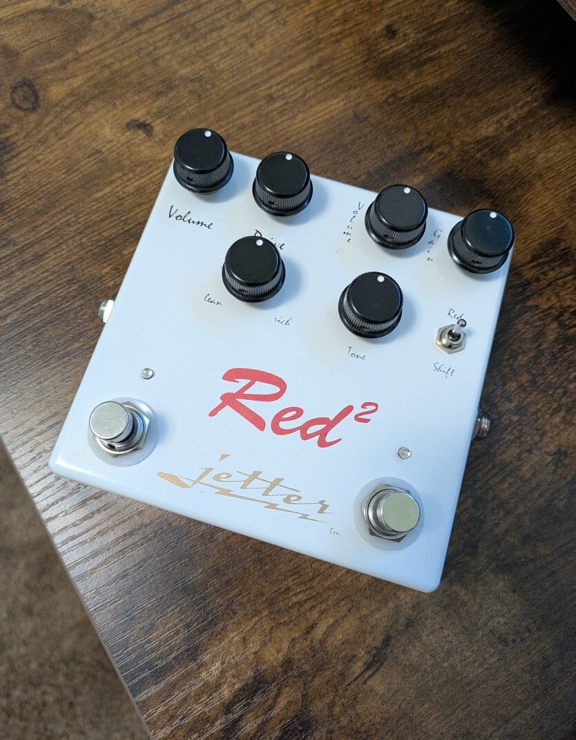 Jetter Red Square Dual Overdrive Guitar Pedal