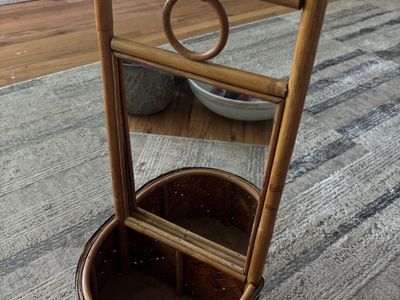 Vintage mirror basket