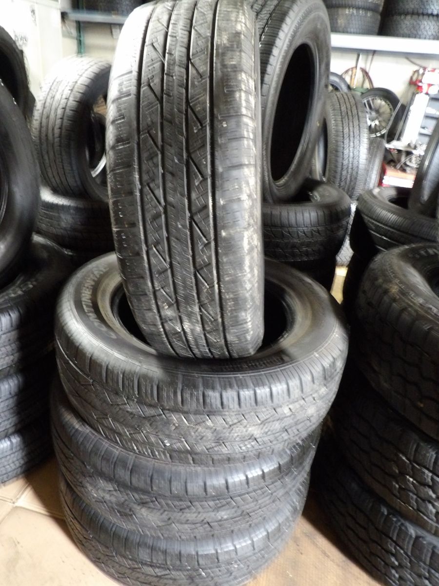 235/65R17 CONTINETAL CROSS CONTACT LX SET OF USED TIRES