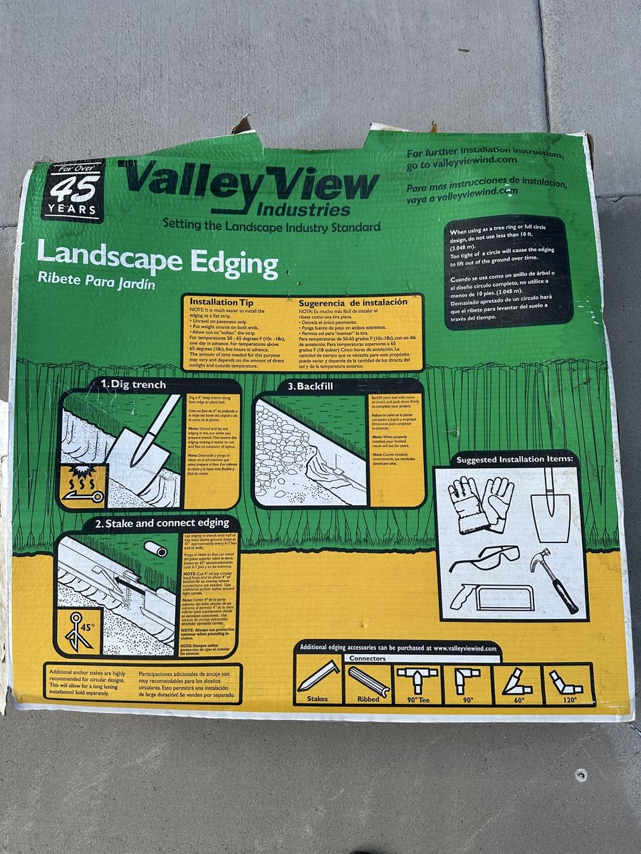 Royal Diamond Professional Black Plastic Lawn Edging