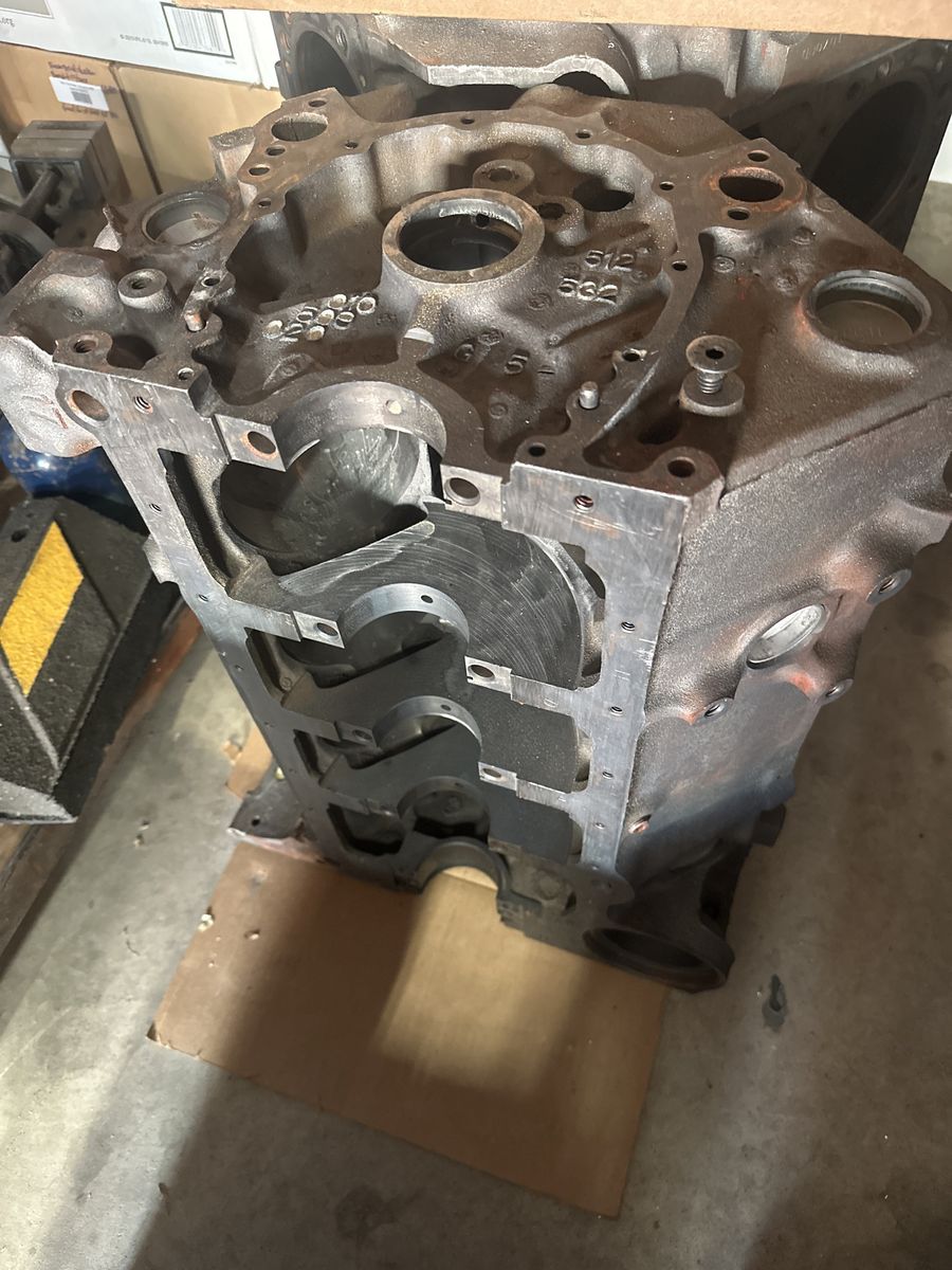 327 Chevy engine block