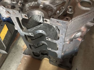 327 Chevy engine block