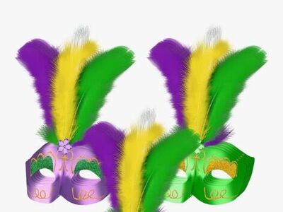 10 Glow In The Dark, Mardi Gras, Cosplay, Masks