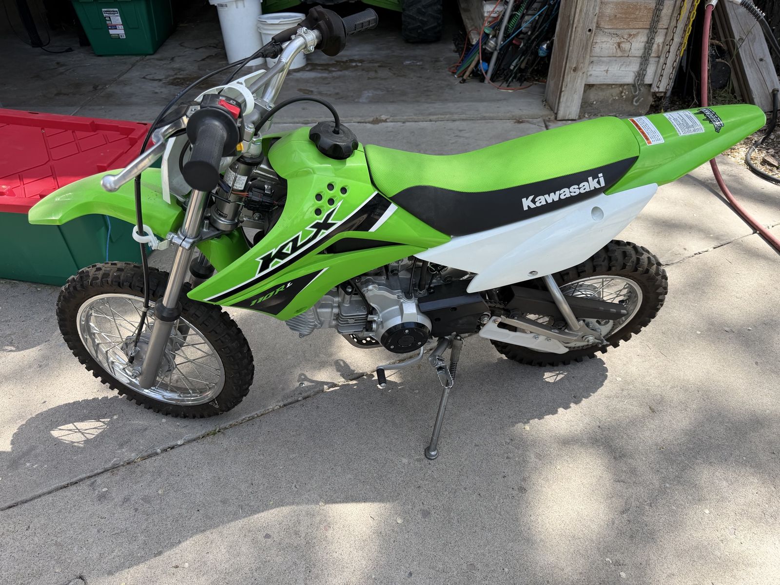Kawasaki KLX 110RL Kids Dirt Bike - Green/White - Excellent Condition