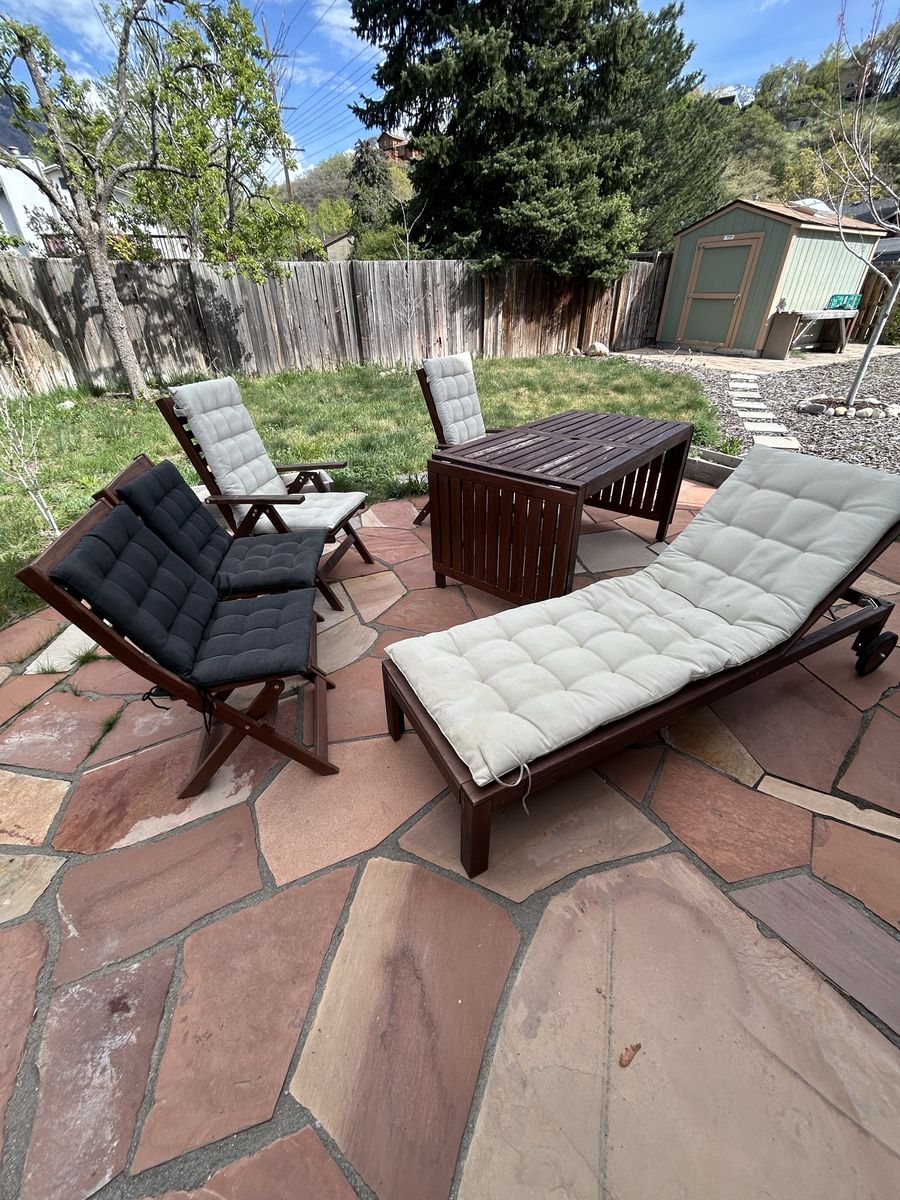 6 Piece Teak Patio Set