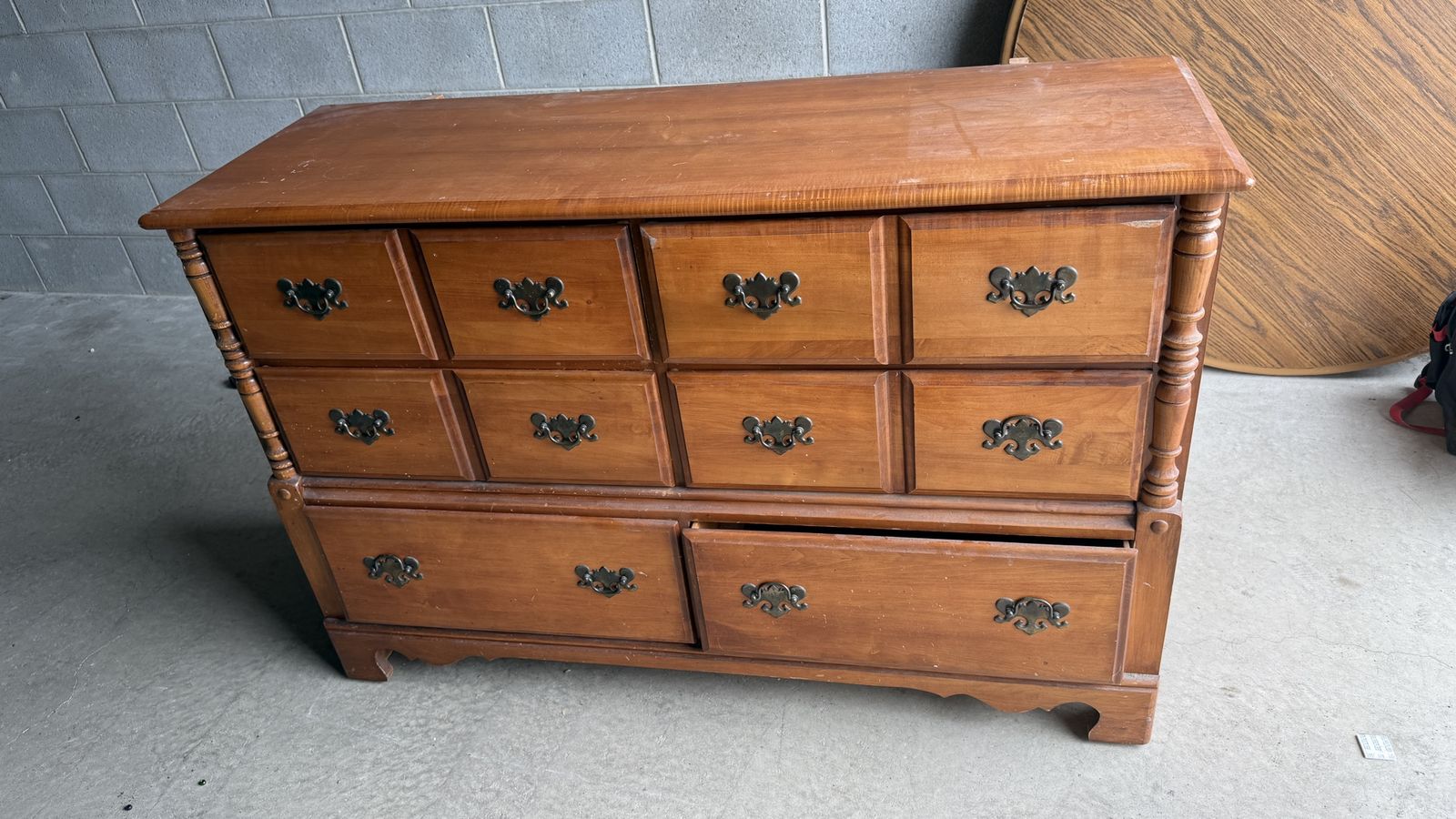Dresser with mirror