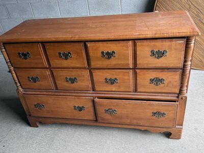 Dresser with mirror