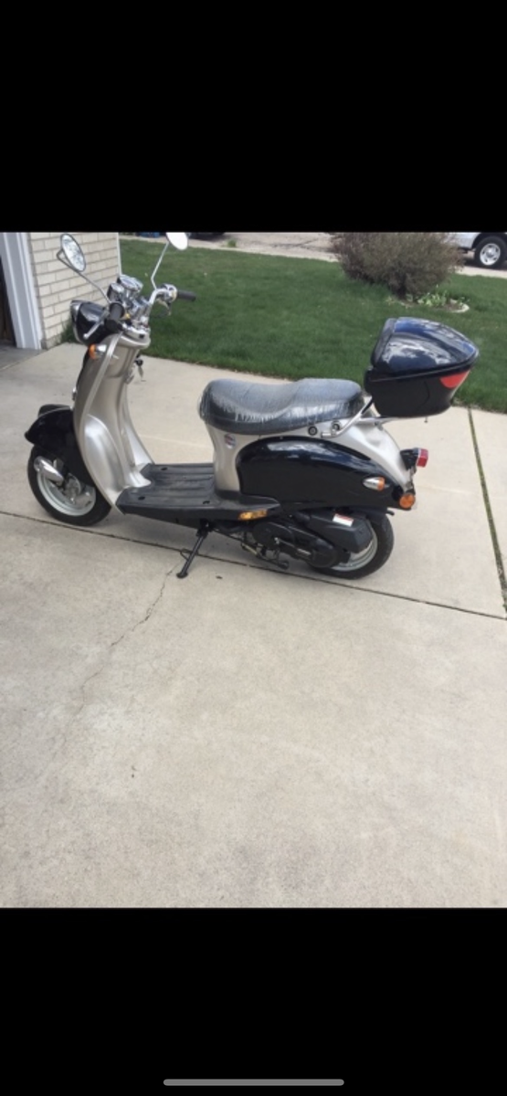 Retro moped