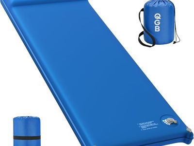 NEW Memory Foam Camping Sleeping Pad, Foldable and Portable Self-Inflating Camping Mattress Pad, 9.5 R-Value Insulated