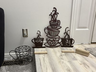 Decorative Coffee Wall Hangings and Coffee Mug