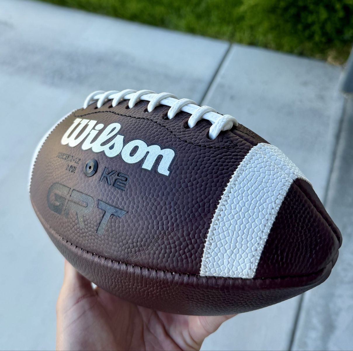 Wilson GRT Prepped Leather Football -Peewee size